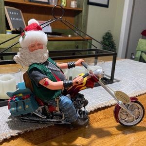 Clothtique Harley Davidson Santa